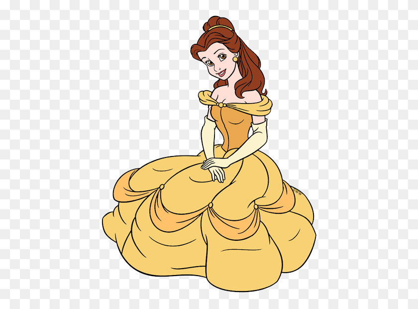 440x560 Disney's Belle Clip Art Disney Clip Art - Princess Belle Clipart