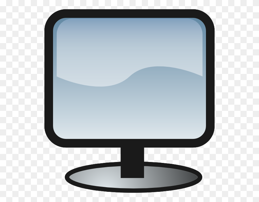 552x596 Display Clipart Crt Monitor - Tv Time Clipart