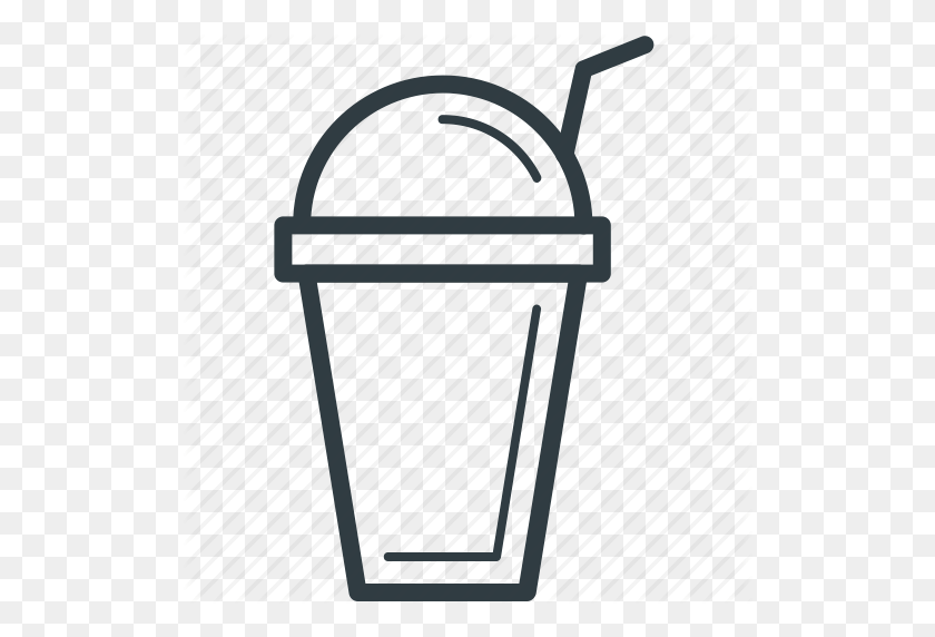 512x512 Disposable Cup, Juice Cup, Paper Cup, Smoothie Cup, Straw Cup Icon - Straw PNG