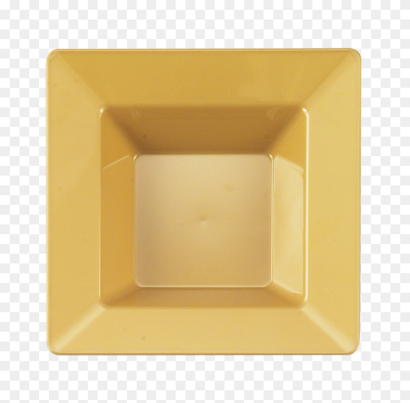 782x768 Одноразовые Пластиковые Тарелки Для Десертов Gold Square Oz Pack Posh - Золотой Квадрат Png