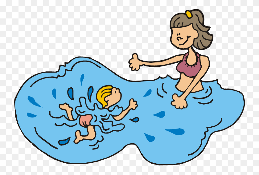 750x509 Diving Clipart Swim Instructor - Swimming Clipart