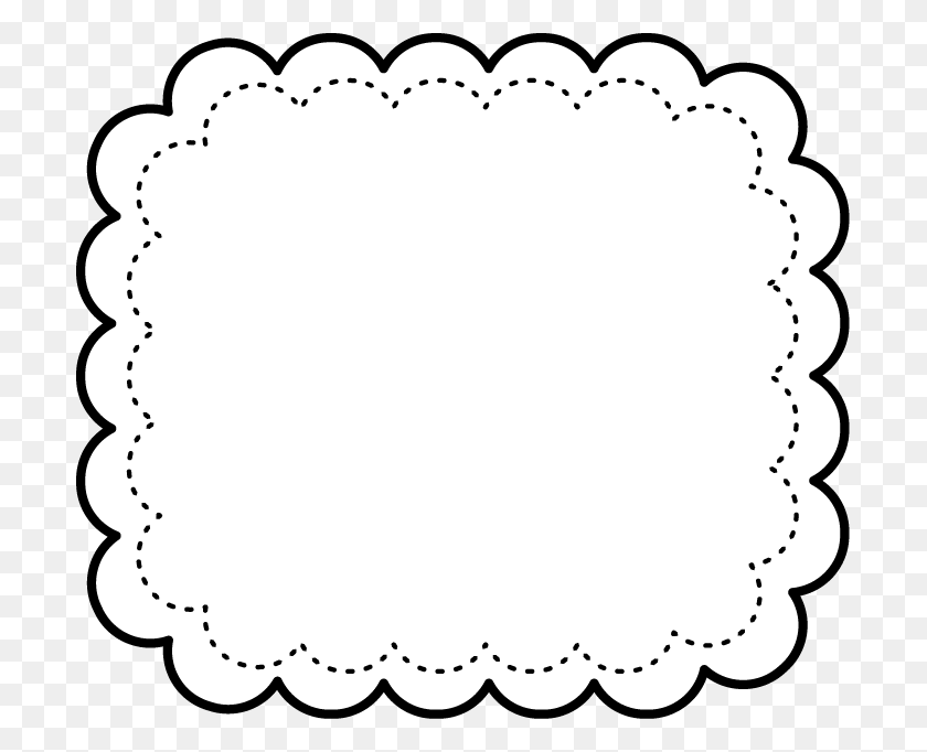 701x622 Diy To Try Frame - White Lace Border PNG
