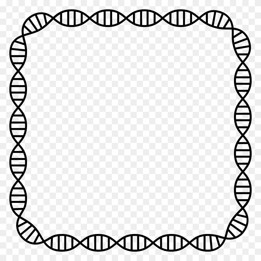 2340x2340 Dna Helix Frame Icons Png - Dna Helix PNG