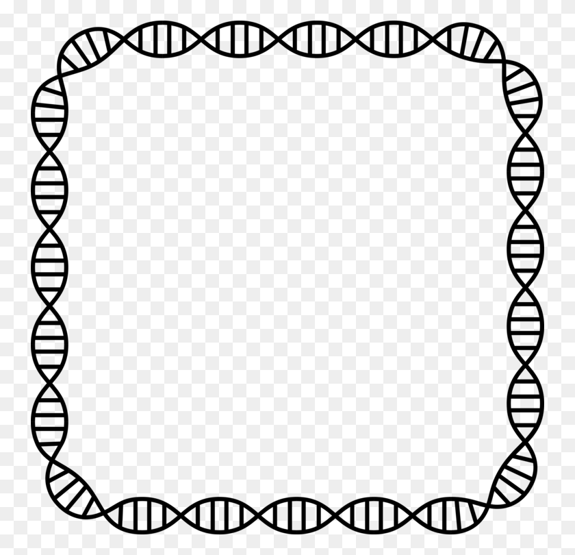 750x750 Dna Profiling Borders And Frames Genetics Nucleic Acid Double - Genetics Clipart