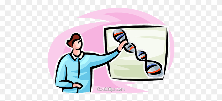 480x325 Dna Royalty Free Vector Clip Art Illustration - Double Helix Clipart