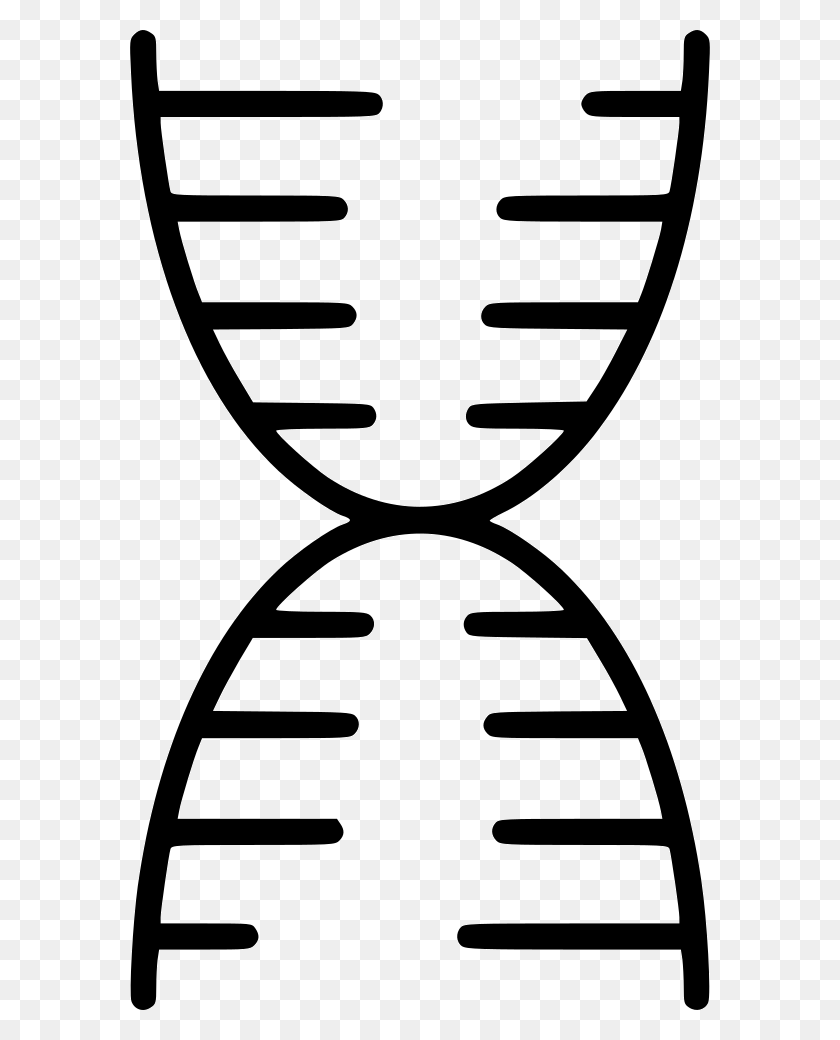 580x980 Dna Structure Clipart - Dna Clipart Black And White