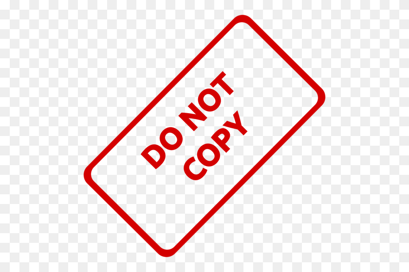 498x500 Do Not Copy Stamp Imprint Vector Clip Art - Confidential Clipart