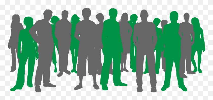 938x406 Do You Really Want More Traffic On Your Blog - Crowd Silhouette PNG