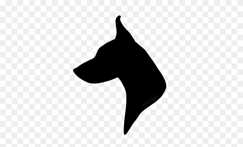 600x450 Doberman Dog Silhouette Clip Art - Dog Silhouette Clip Art