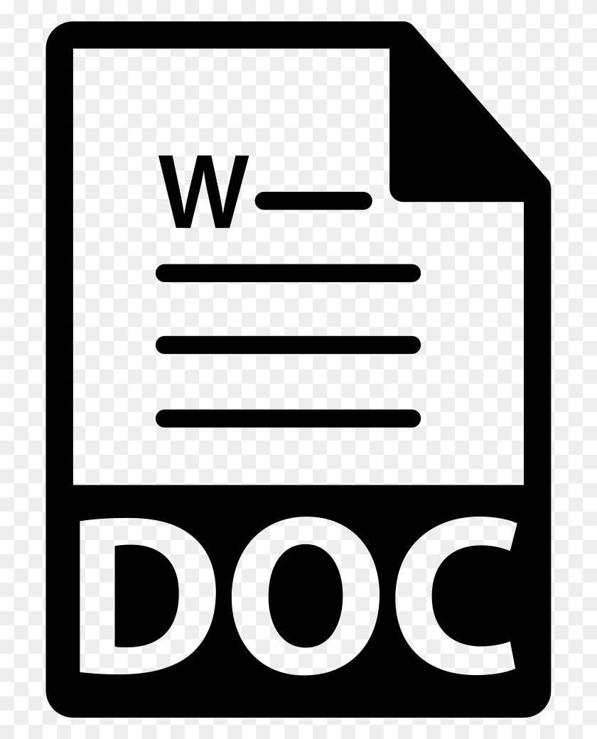 712x980 Doc Format Symbol Png Icon Free Download - PNG To Doc