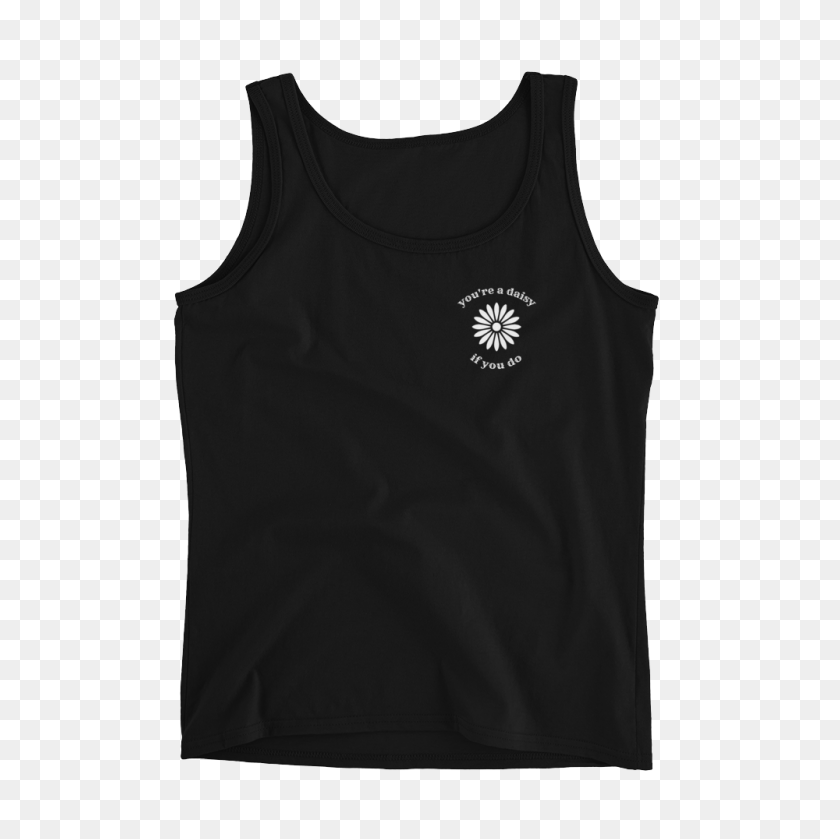 1000x1000 Doc Holliday Daisy Black Women's Tank - Wrinkled Paper PNG