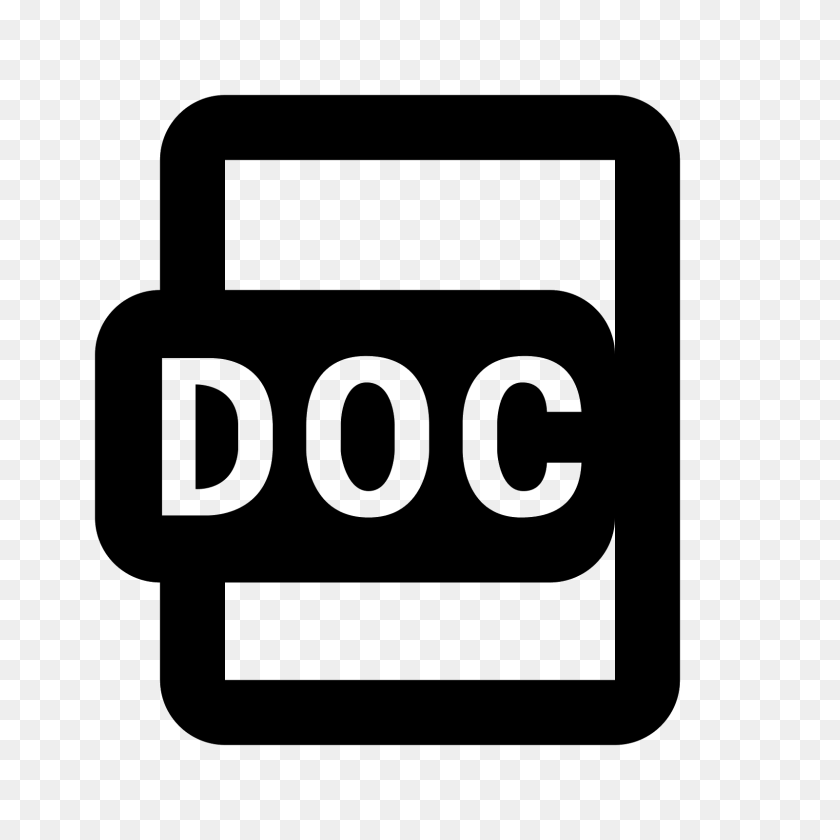 1600x1600 Doc Icon - PNG To Doc