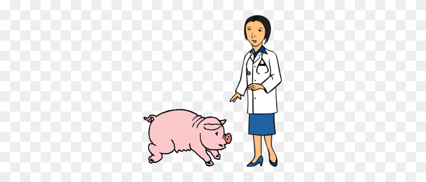 273x299 Doctor And Pig Clip Art - Doctor Clipart PNG