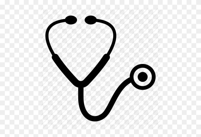 512x512 Doctor, Healthy, Heart Beat, Hospital, Nurse, Stethoscope Icon - Nurse Stethoscope Clipart