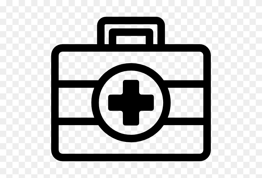 512x512 Doctor, Medical, Hospital, Emergency Kit, Medical Kit, Healthcare - Doctor Clipart Black And White