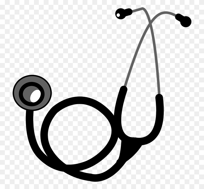 736x720 Doctor With Stethoscope Clipart - Doctor Patient Clipart