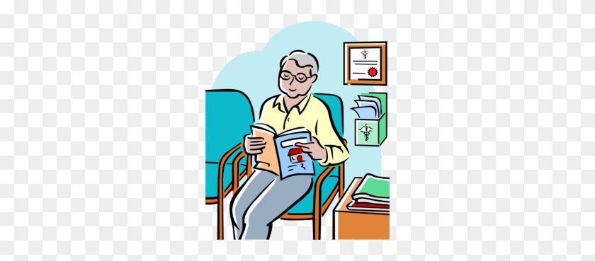 260x309 Doctors Office Scale Clipart - Doctor And Patient Clipart