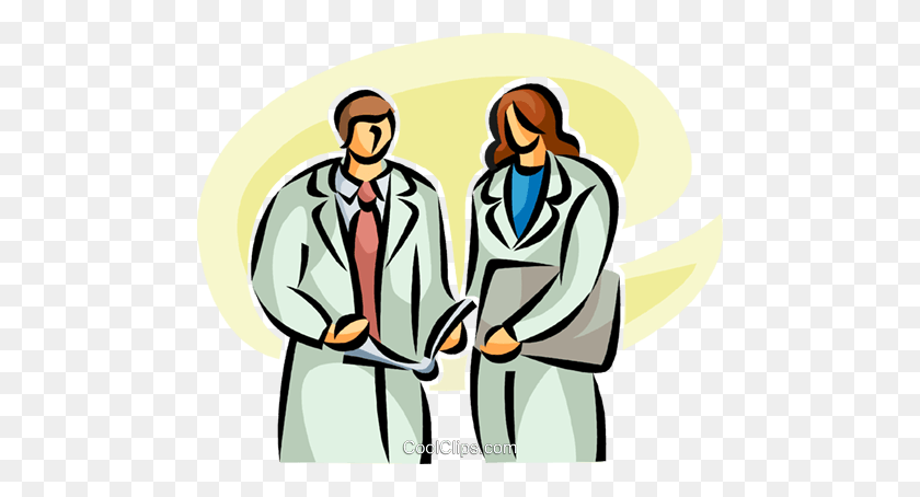 480x394 Doctors Royalty Free Vector Clip Art Illustration - Physician Clipart