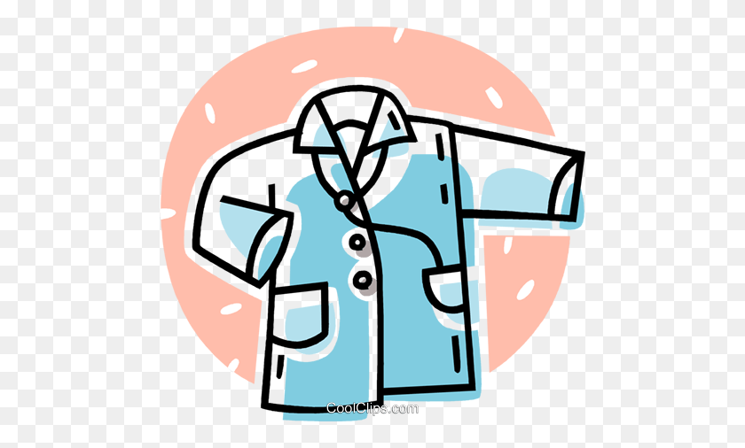 480x446 Doctors Shirt With A Stethoscope Royalty Free Vector Clip Art - Stethoscope Clipart Free
