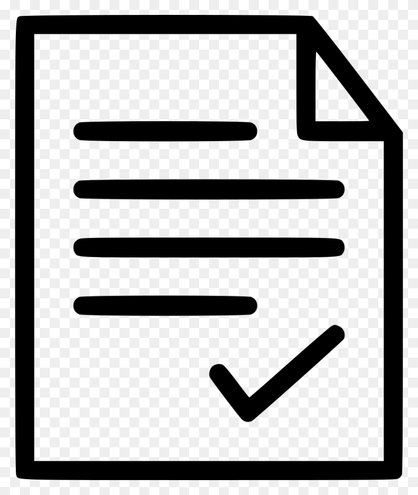 816x980 Document Check Correct Tick Select Okay Paper Png Icon Free - Paper Icon PNG