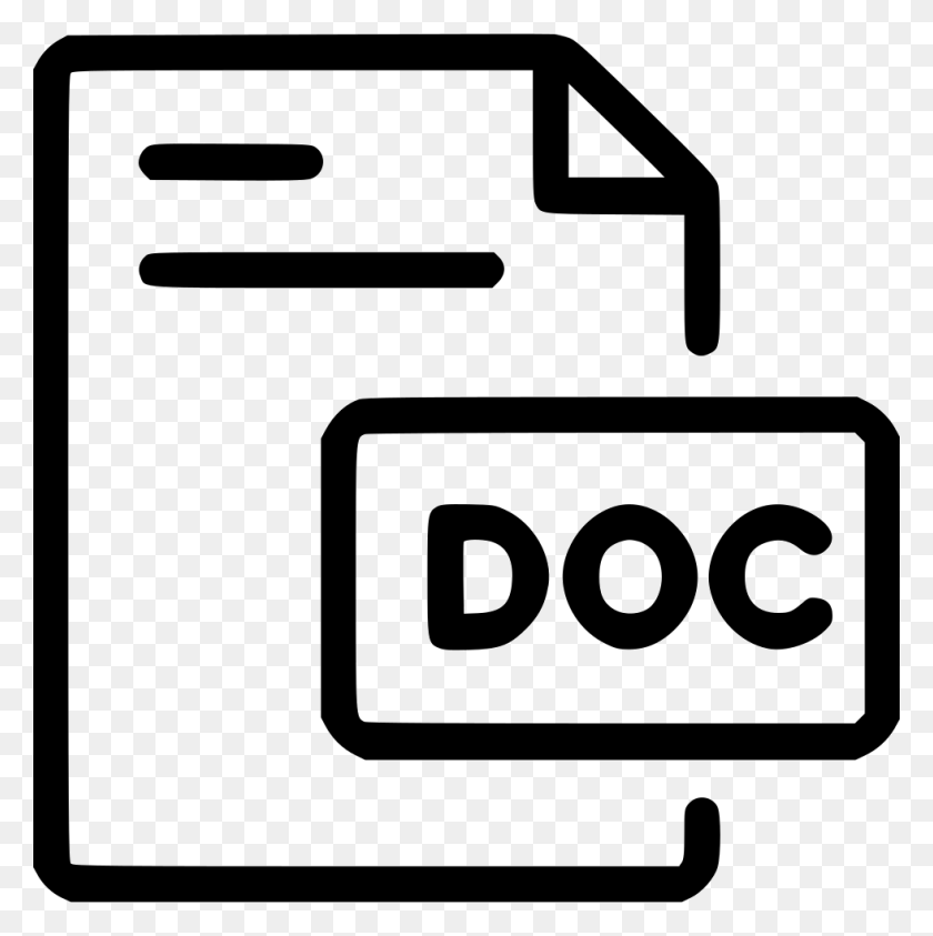 980x984 Document Doc Word Png Icon Free Download - PNG To Doc