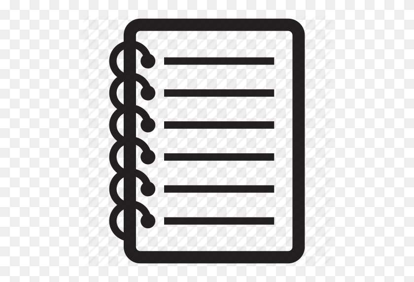 512x512 Document, Documents, File, Note, Notebook, Paper, Report Icon - Notebook Paper PNG
