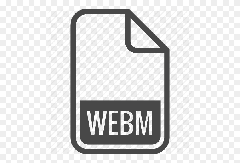 512x512 Документ, Файл, Формат, Тип, Значок Webm - Webm В Png