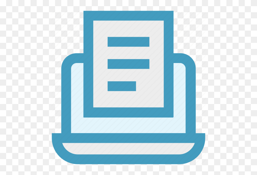 512x512 Document, File, Laptop, Notebook, Paper, Report, Seo Icon - Notebook Paper PNG