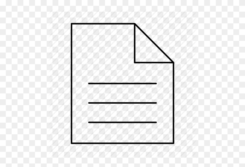 512x512 Document, File, Notes, Paper, Paper Piece, Piece Of Paper, Text Icon - Piece Of Paper PNG