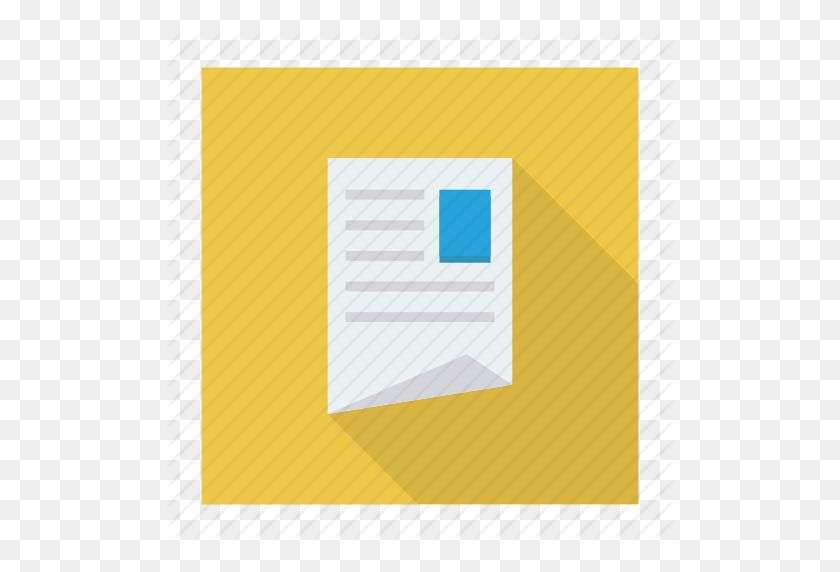 512x512 Документ, Файл, Офис, Страница, Бумага, Отчет, Значок Листа - Лист Бумаги В Формате Png