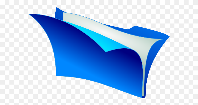 600x387 Document Folder Icon Blue Clip Arts Download - Document Clipart