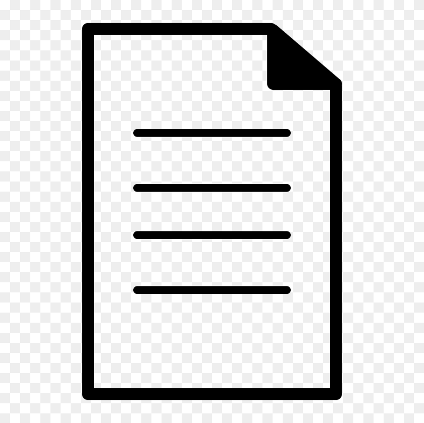 1000x1000 Document Icon - Document Icon PNG