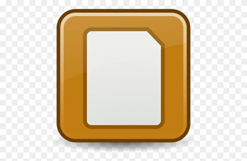 500x489 Document Icon Vector Clip Art - Etiquette Clipart