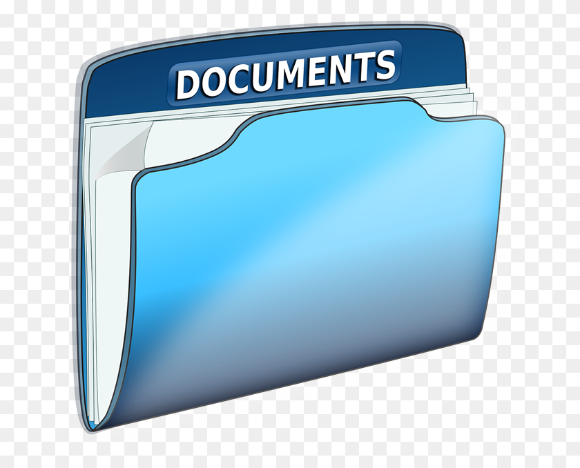 661x618 Documents Clipart - Blue Folder Clipart
