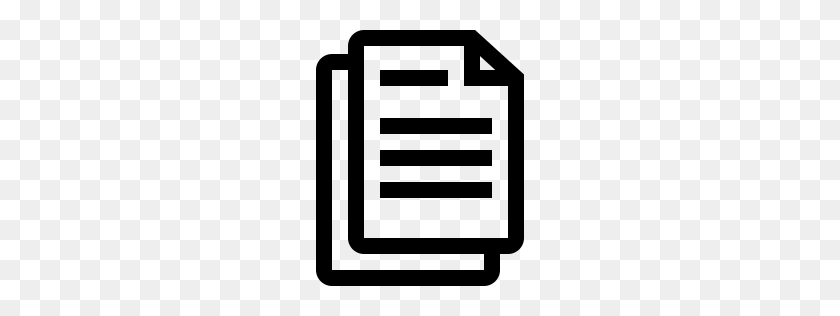 256x256 Documents Icon Outline - Document Icon PNG