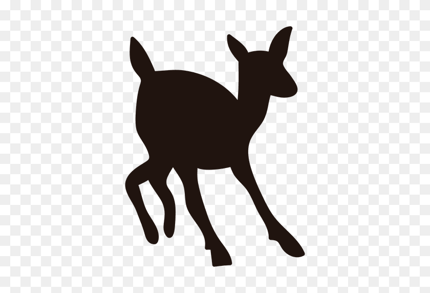 512x512 Doe Transparent Png Or To Download - Deer Silhouette PNG