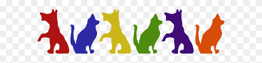 600x144 Dog And Cat Clip Art - Feed The Dog Clipart