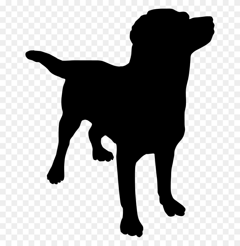 662x800 Dog And Cat Silhouette Clip Art Free - Pets Clipart