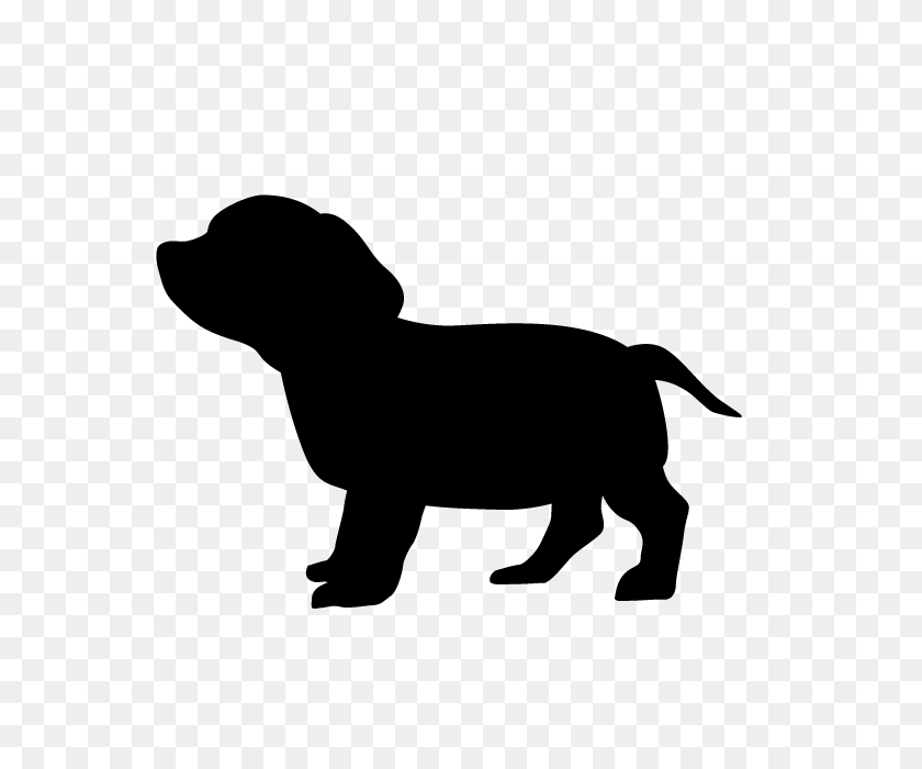 640x640 Собака Силуэт Животного Бесплатные Иллюстрации - Силуэт Собаки Клипарт
