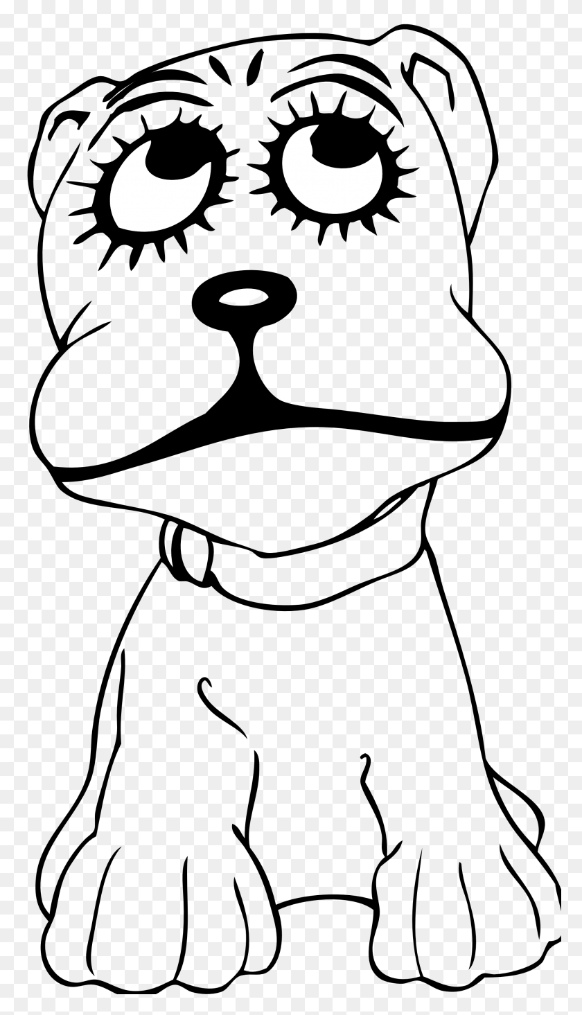 1969x3547 Dog Black And White Clipart Free Download Clip Art - White Dog Clipart