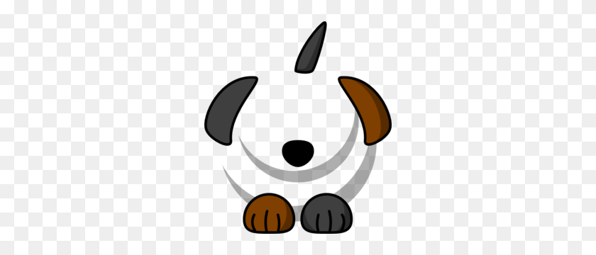 264x300 Собака Черный Коричневый Ухо Лапа Картинки - Лапа Клипарт Черный И Белый