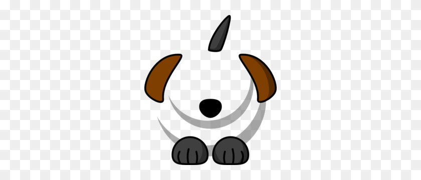 264x300 Dog Black Brown Ears Clip Art - Cat Ears Clipart