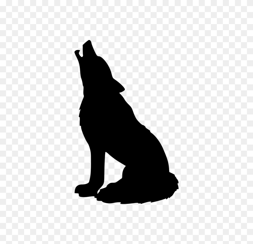 530x750 Dog Black Wolf Coyote Computer Icons Red Wolf - Wolf Black And White Clipart
