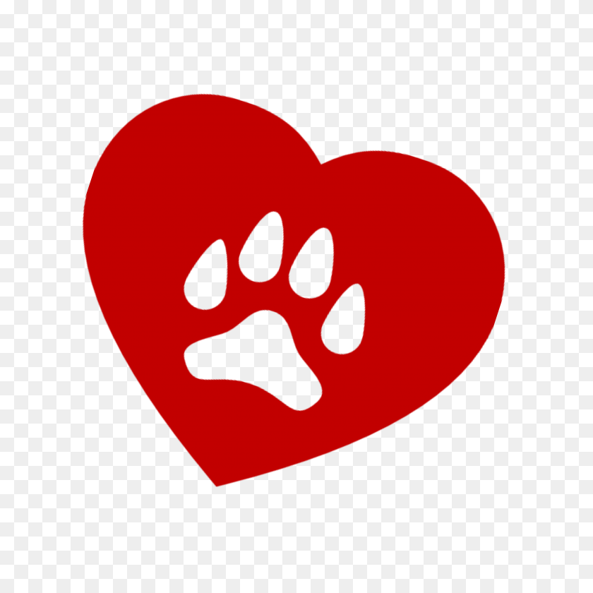 3679x3679 Dog Cat Clip Art Pet Graphics - Realistic Heart Clipart