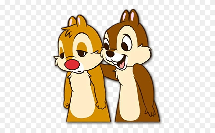 434x460 Dog Chip 'n' Dale Goofy Mickey Mouse Sticker - Chip And Dale Clipart