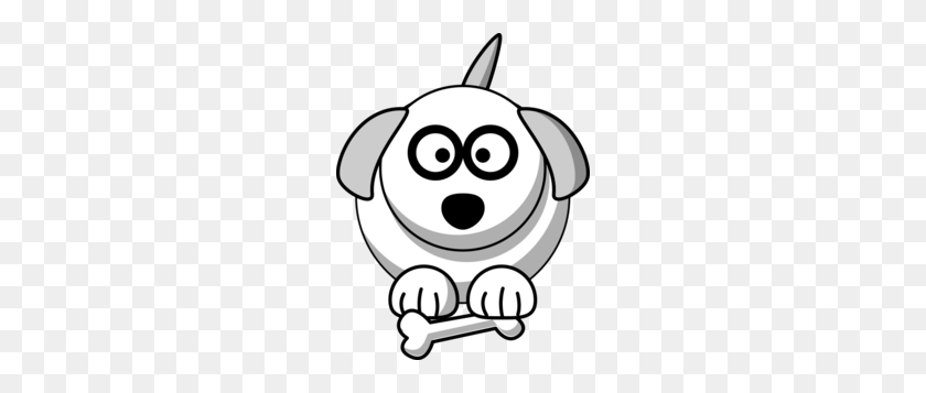 230x297 Клипарт Собака - Домашние Животные Клипарт Черный И Белый