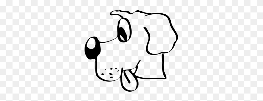 299x264 Dog Clip Art - Clipart Black And White Dog