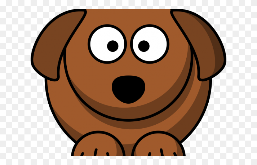 640x480 Цветной Клипарт Собака - Коричневый Клипарт Собака