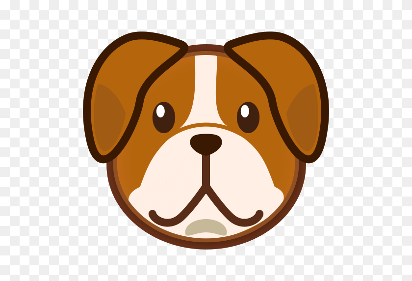 512x512 Cara De Perro Emoji Para Facebook, Identificación De Sms Por Correo Electrónico - Cara De Perro Png