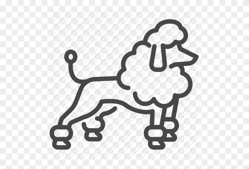 512x512 Dog, Fashion, France, French, Pet, Poodle Icon - French Poodle Clipart